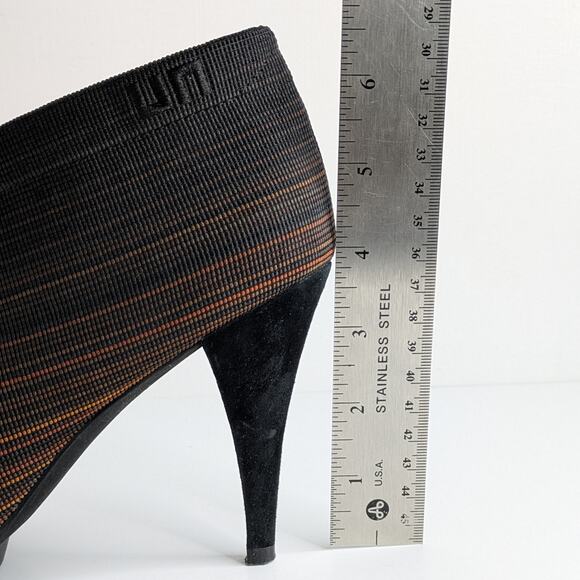 United Nude Hi Fold Heels 37 Black Brown Architectural Avant-Garde EUC - Picture 12 of 15